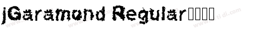 jGaramond Regular字体转换